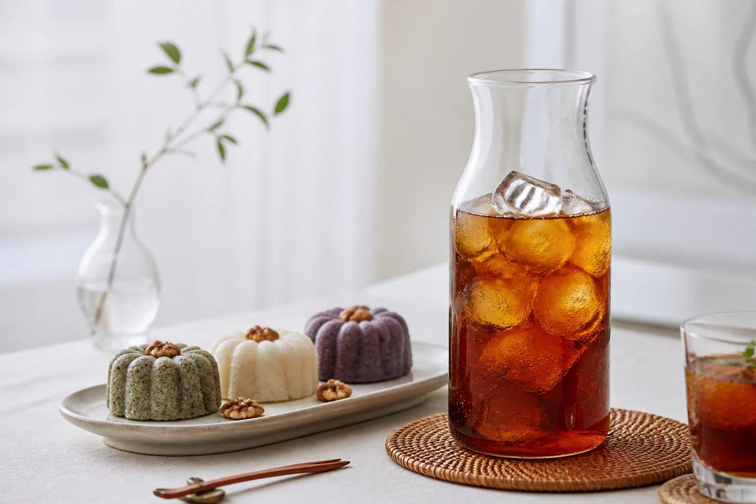 现代茶食与冷泡茶饮搭配